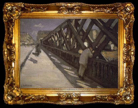 framed  Gustave Caillebotte Study of pier, ta009-2